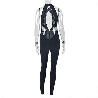 MUNSIEUR Cutout out Niche Sexy Solid Color Jumpsuit