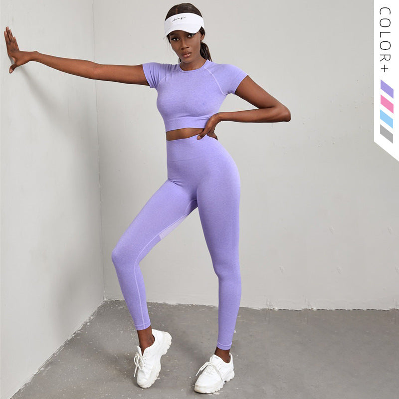 Quick-drying Workout Clothes High Waist Hip Lift Yoga Set - Munsieur