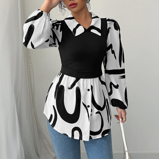 Women's All Over Print Blouse