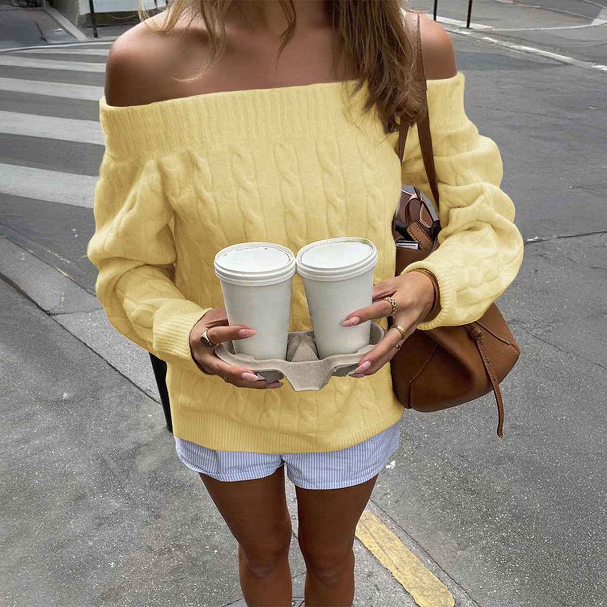 Solid Color Sweater