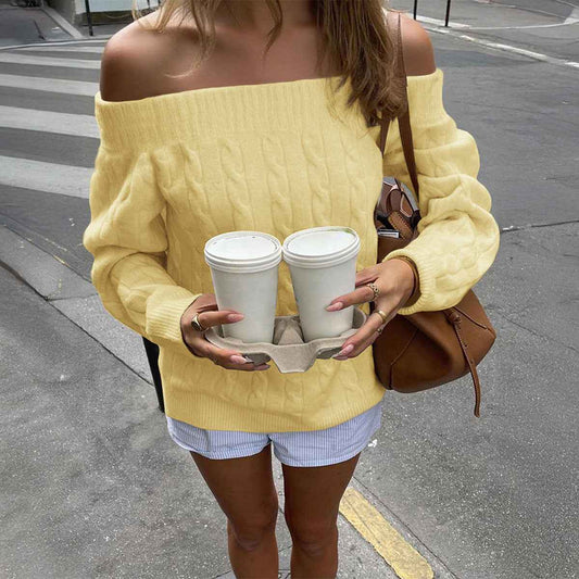 Solid Color Sweater