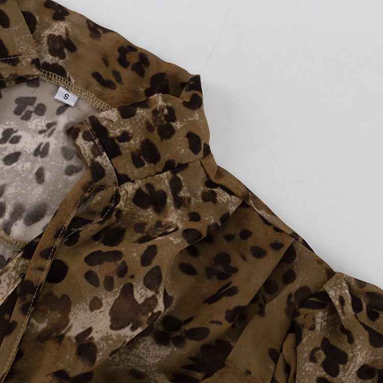 Leopard Print Design Blouse