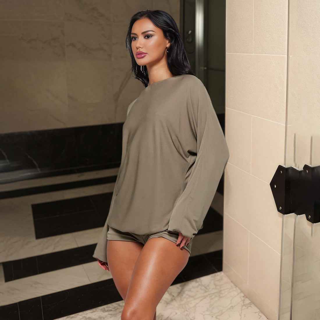 Sexy Backless Solid Color Jumpsuit Women