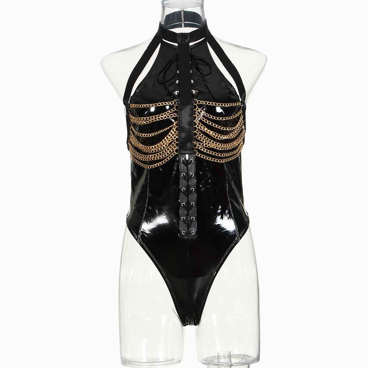 Seduction Metal Bodysuit Lingerie