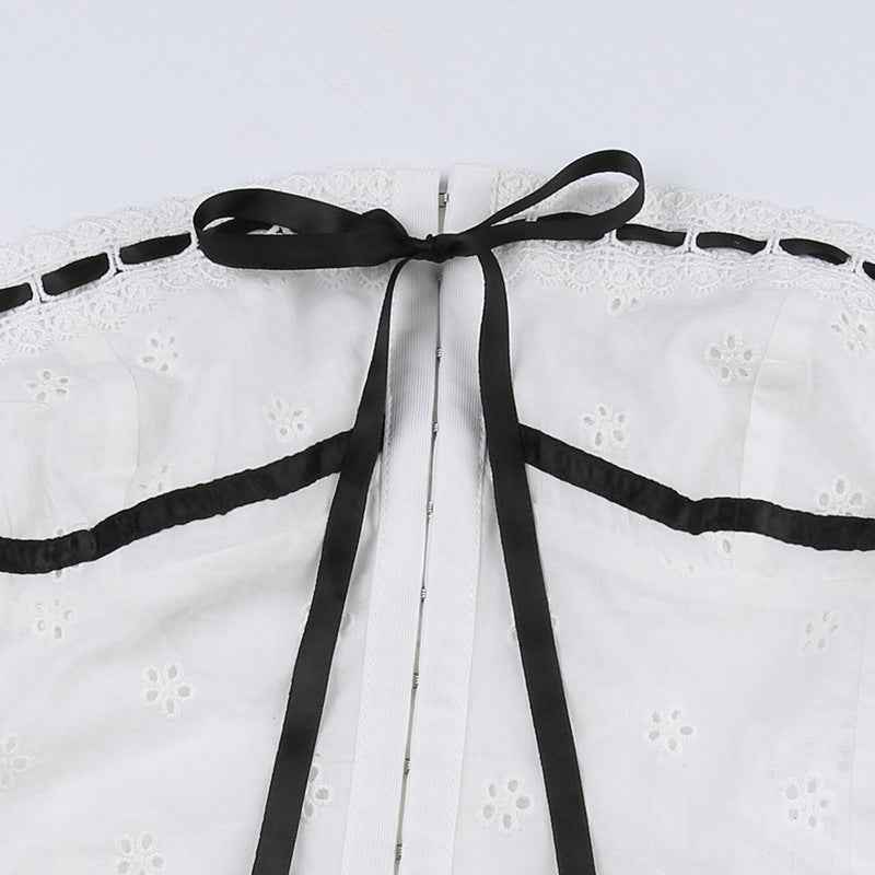 Pleated Jacquard Lace MUNSIEUR