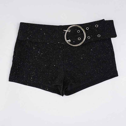 Gothic Thin Glittering Knitted Bottoms for Women