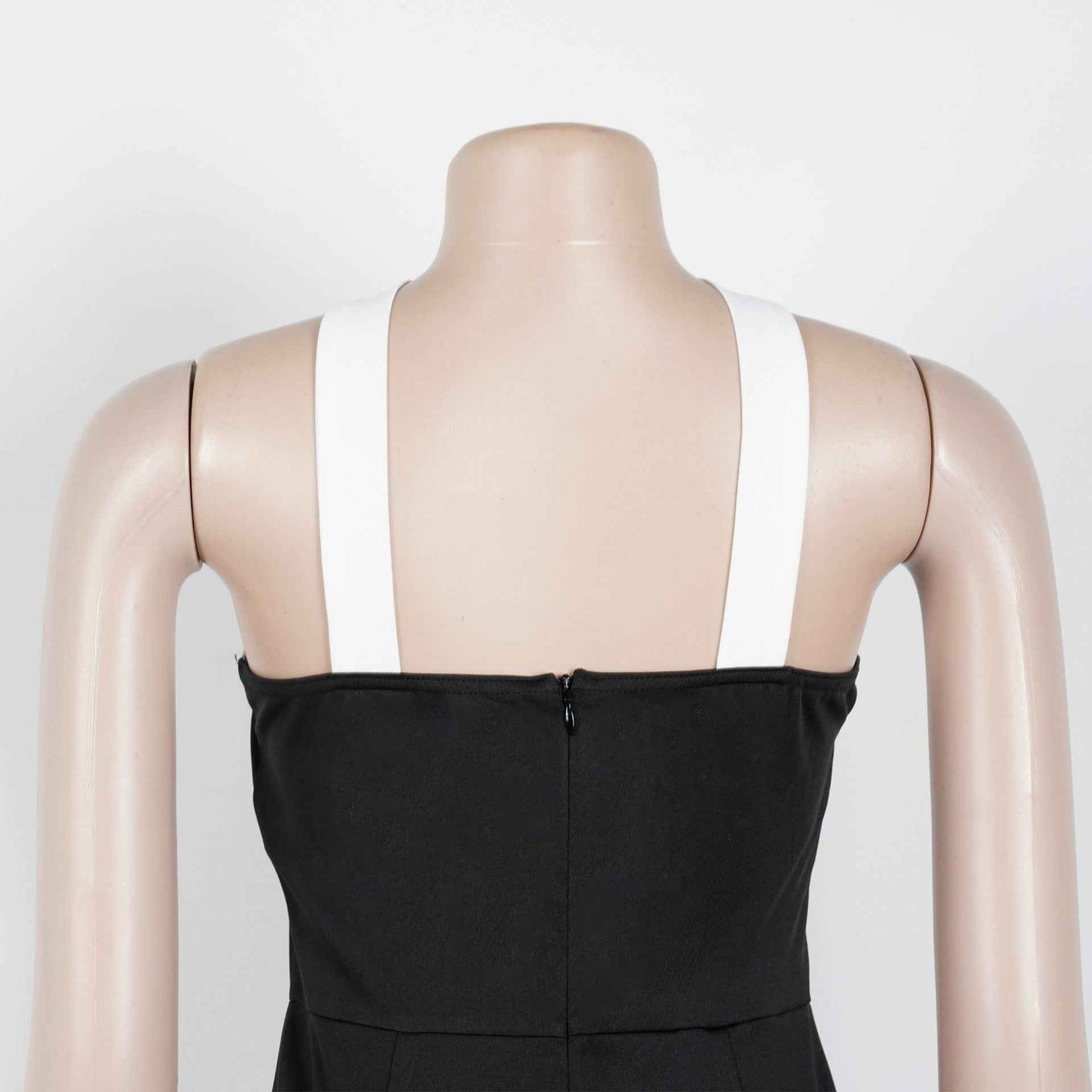 Elegant Office Contrast Color Cross Strap Jumpsuit