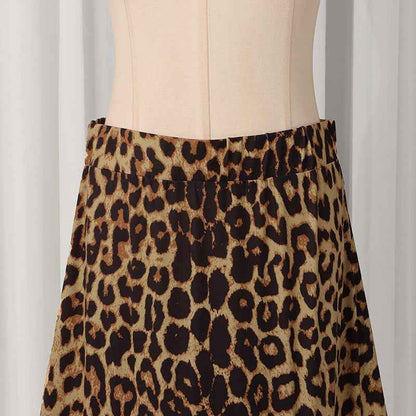 Skirt Women Spring Leopard Print Design