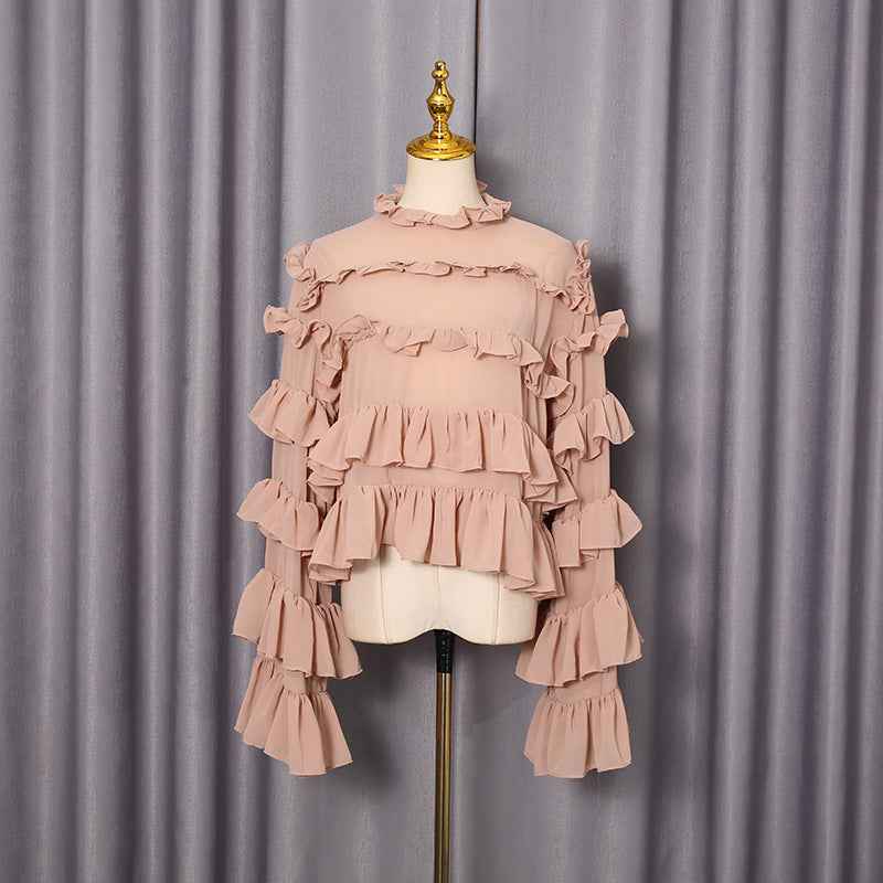 Comfortable Ruffled Blouse