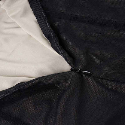 Mesh Leather Slim Fit Patchwork Wrapped Dress