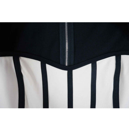 Sexy Waist Trimming Color Contrast Patchwork Jumpsuit