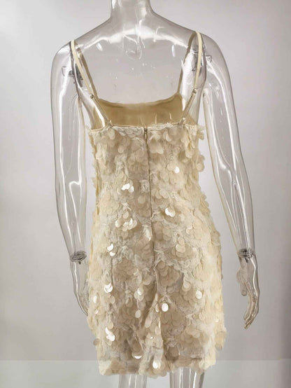 Backless Spaghetti Strap Party Dress