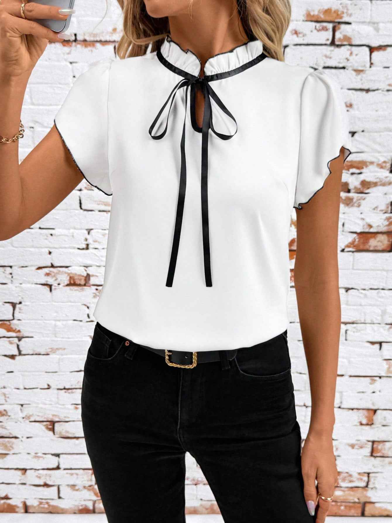 MUNSIEUR All Pleated Blouse