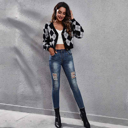 Knitted Cardigan Sweater