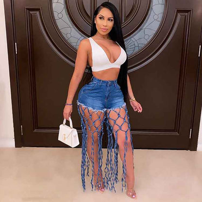 Women's Knotted Denim Bottoms