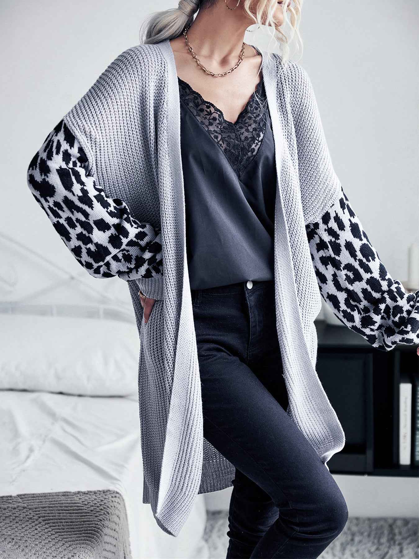Knitted Cardigan Sweater