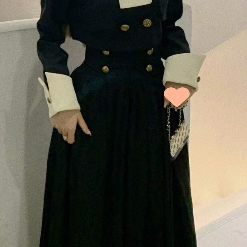 Graceful And Fashionable Color 2pc. Contrast Patchwork Small High Waist Skirt - Munsieur