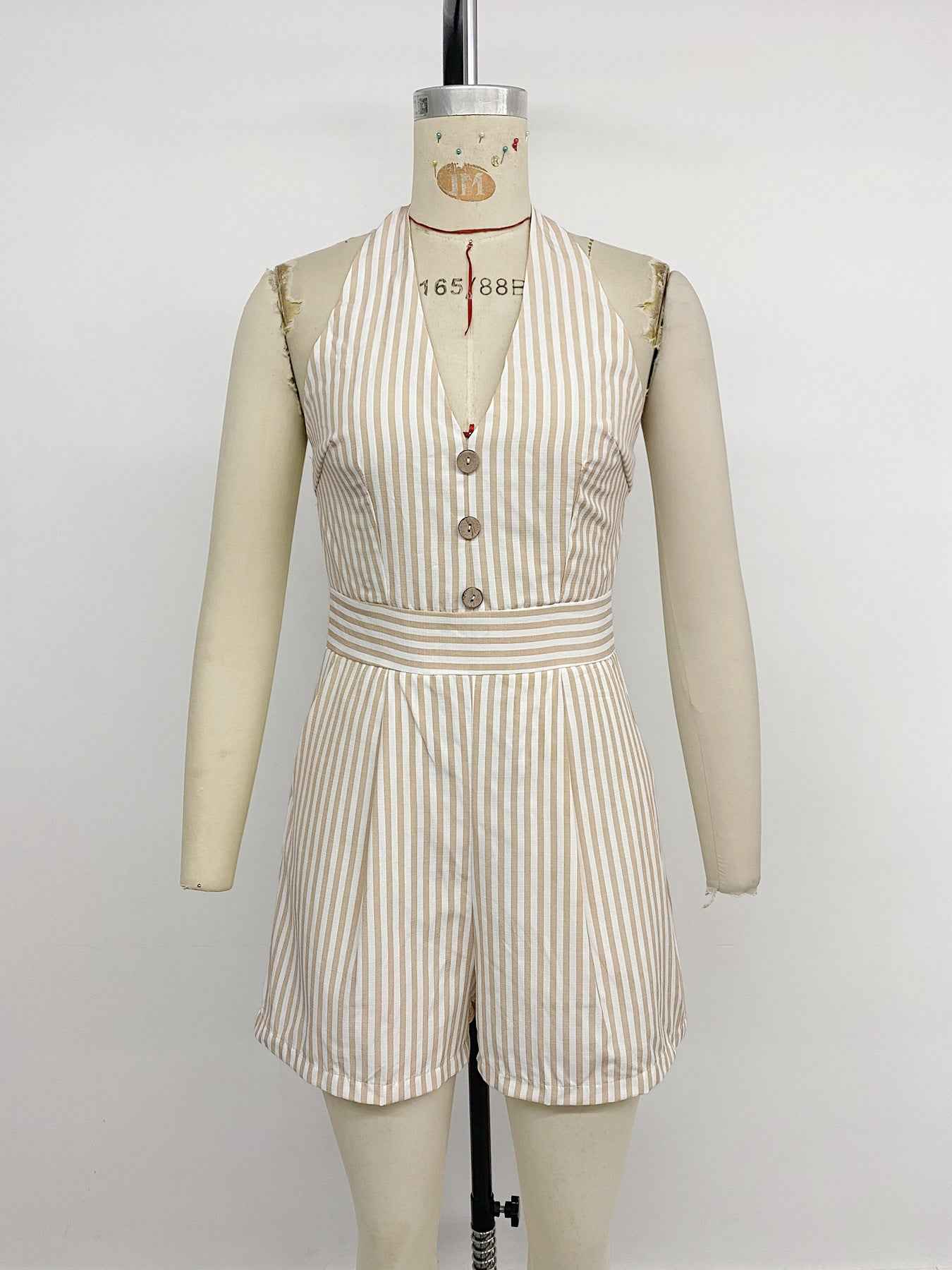 Casual Striped Romper