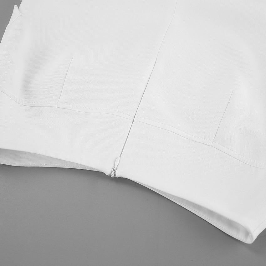 MUNSIEUR Retro Straight Skirt for Women Spring A line