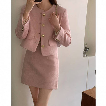 Woman Style Long Sleeve Skirt Set Fashion - Munsieur