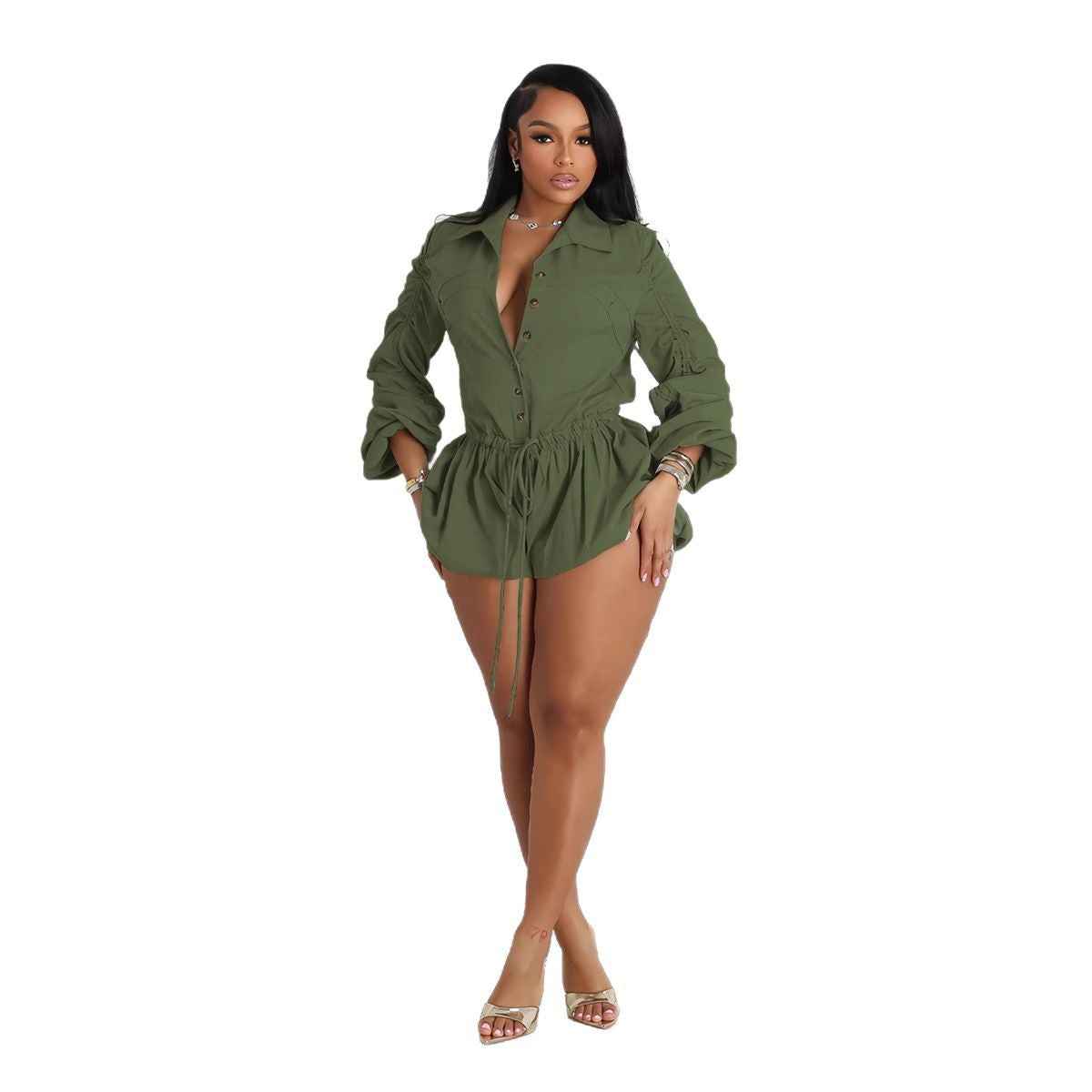 Sexy Elegant Solid Color Jumpsuit