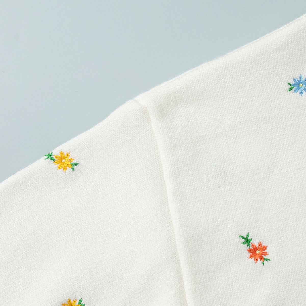 Pullover Embroidered Floral Sweater