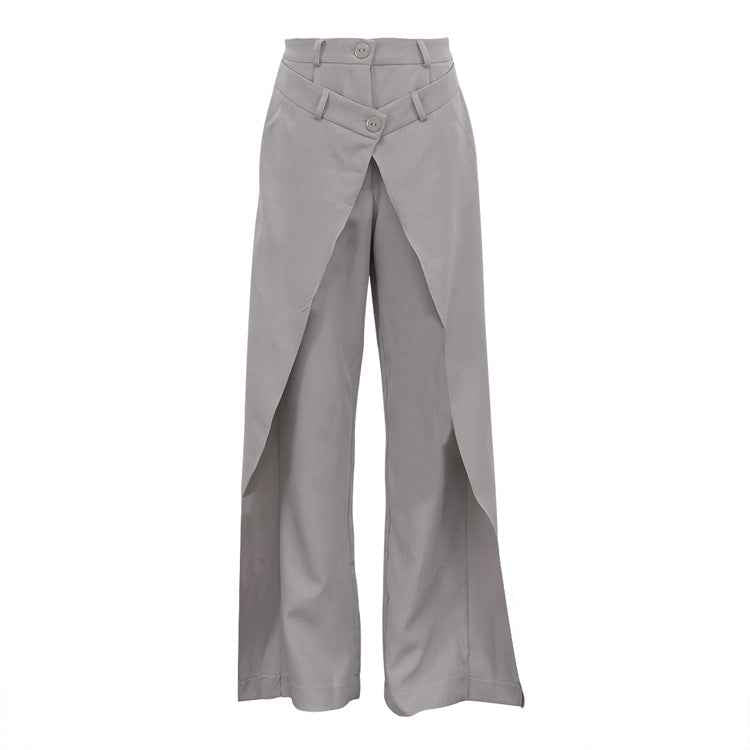 French Irregular Asymmetric Casual Jeans for Women