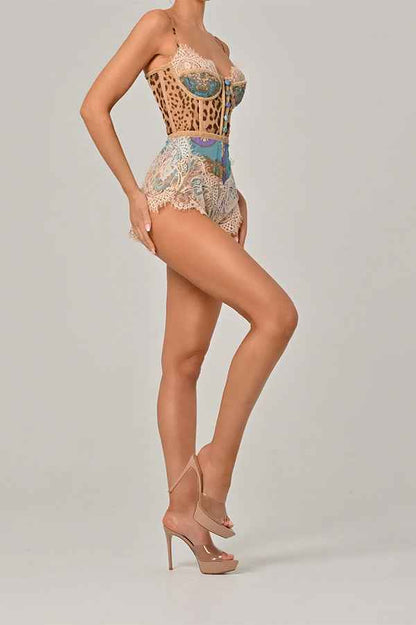 Spring Summer Spaghetti Strap Jumpsuit