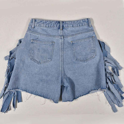 High Waist Ripped Bottoms for Women