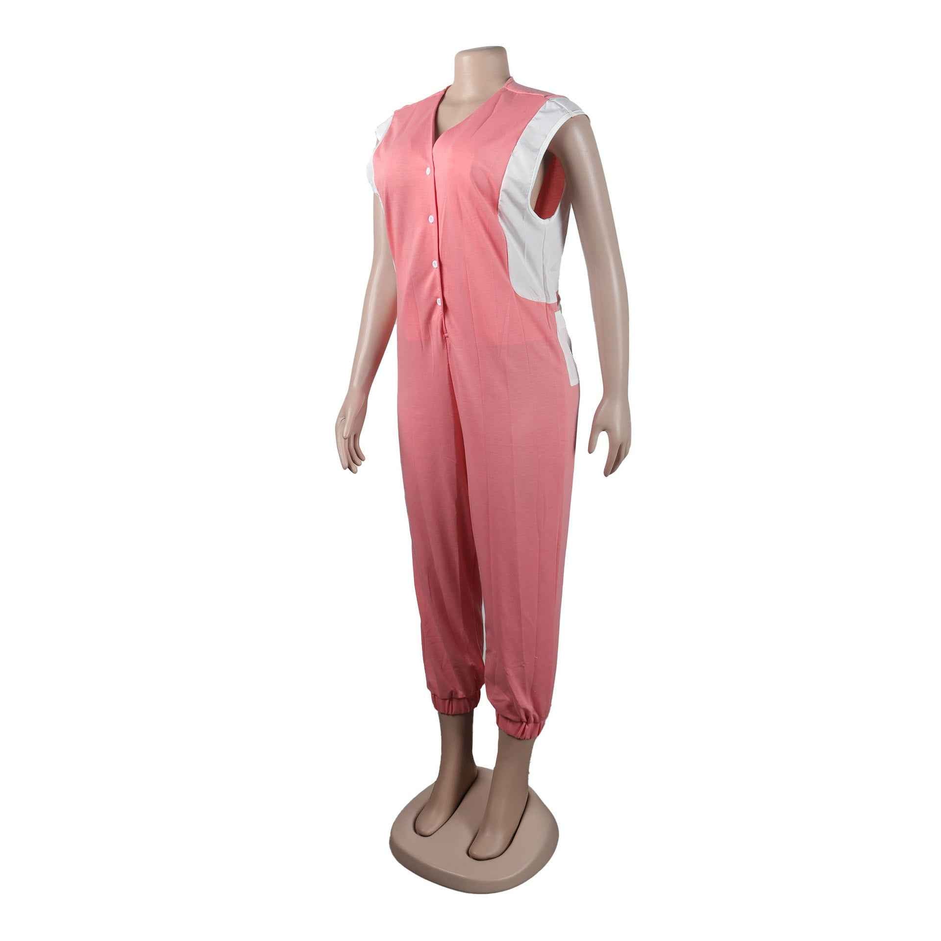 Sexy Slim Fit Solid Color Jumpsuit