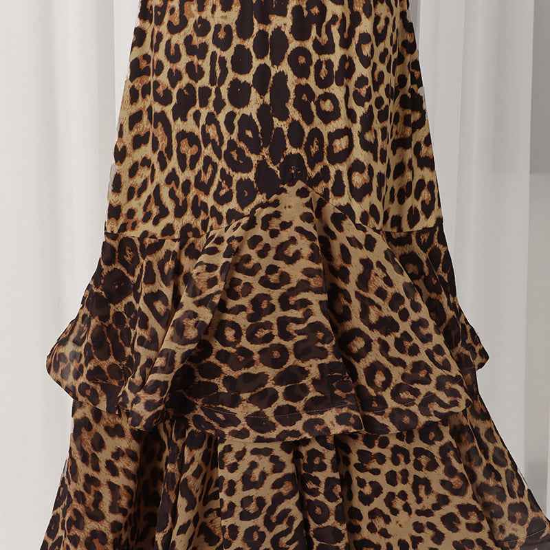 Skirt Women Spring Leopard Print Design