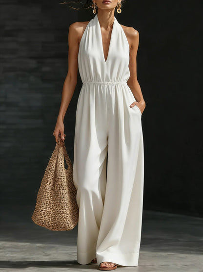 Casual Halter Jumpsuit MUNSIEUR New Arrivals