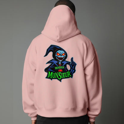 Unisex Halloween Pullover Hoodie Sweater with Micro-Fleece Lining by MUNSIEUR