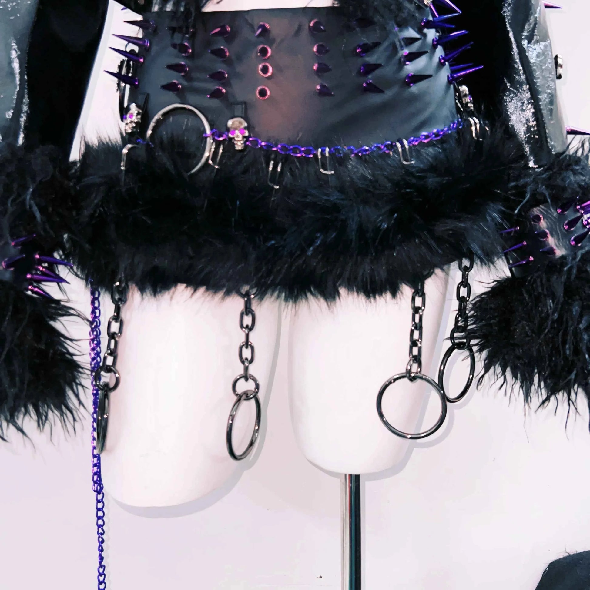 rivet Leather jacket Skull Leather jacket Gothic Leather jacket y2k Leather jacket Harajuku Leather jacket Unique Leather jacket
