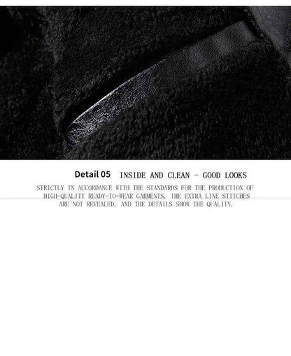 2023 Leather Jacket Men Winter Fleece Motorcycle Faux Leather Jacket Removable Fur Collar Windbreaker Ropa De Hombre Slim Coat