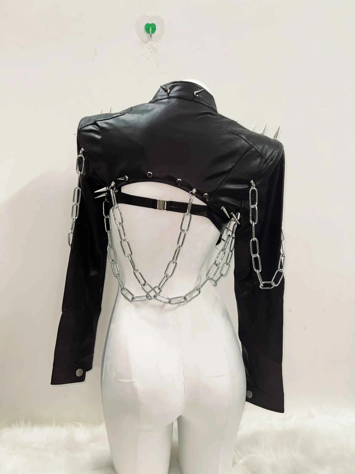 Rivets Jacket  vintage Jacket Punk Jacket y2k   Jacket y2k fashion Gothic Jacket harajuku fashion Cross Jacket Skull  Jacket