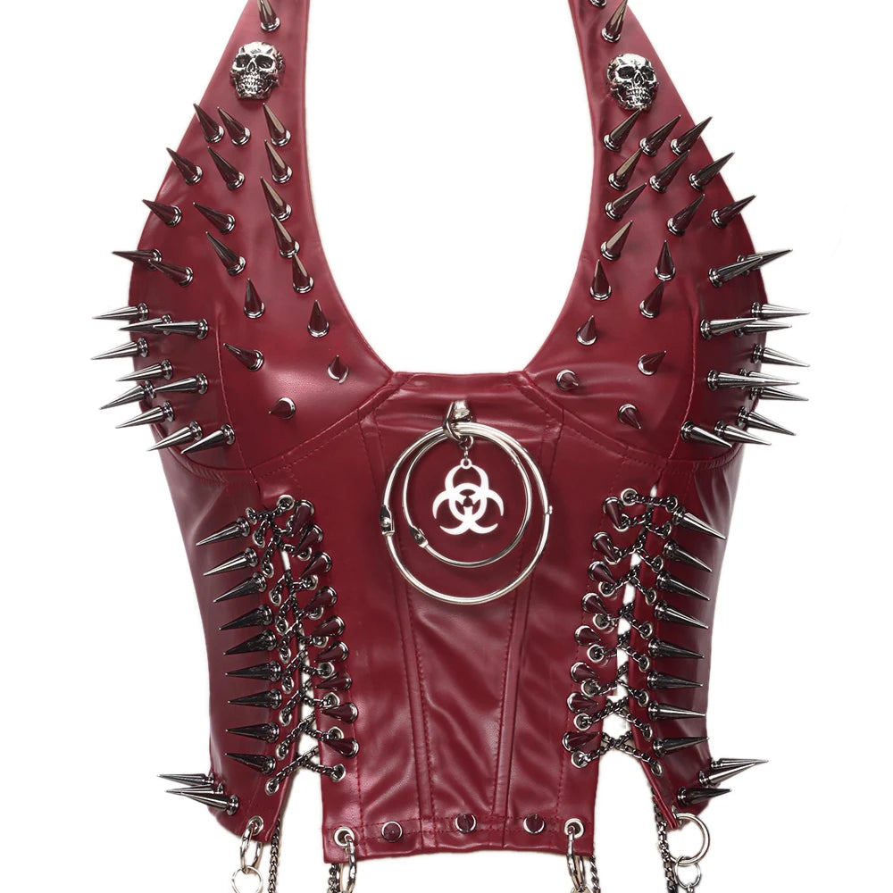 Gothic Punk Rock Spiked Grunge T-shirt