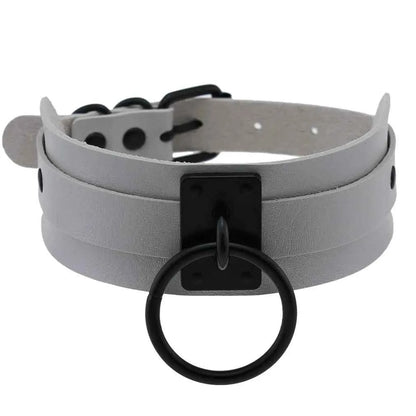 Punk Black O-Round Metal Leather Choker Collar Goth Fashion Necklaces 2025 Women Girls Rock Harajuku Emo Gothic Jewelry