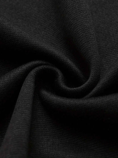 Irregular Black Punk Hoodie | Sheep Head Moon Print | MUNSIEUR