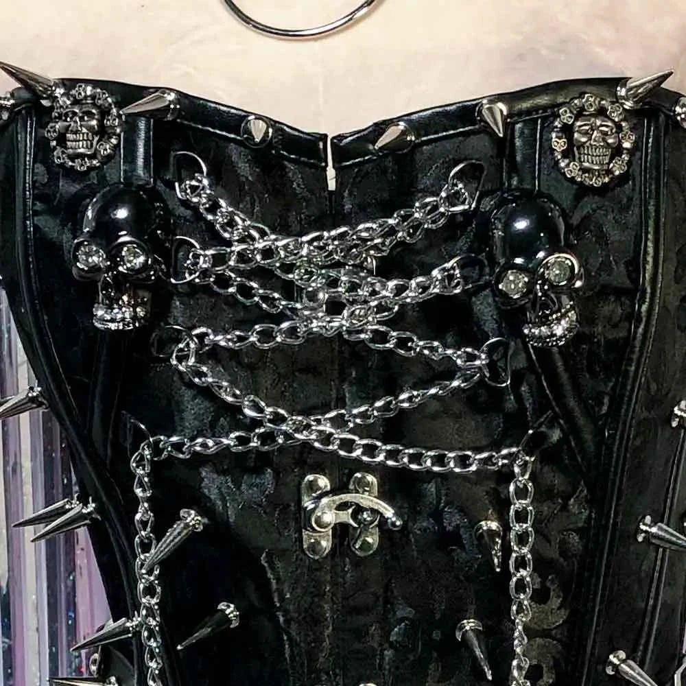 Gothic Emo Punk Spiked T-shirt Tank Top Alternative Grunge | MUNSIEUR