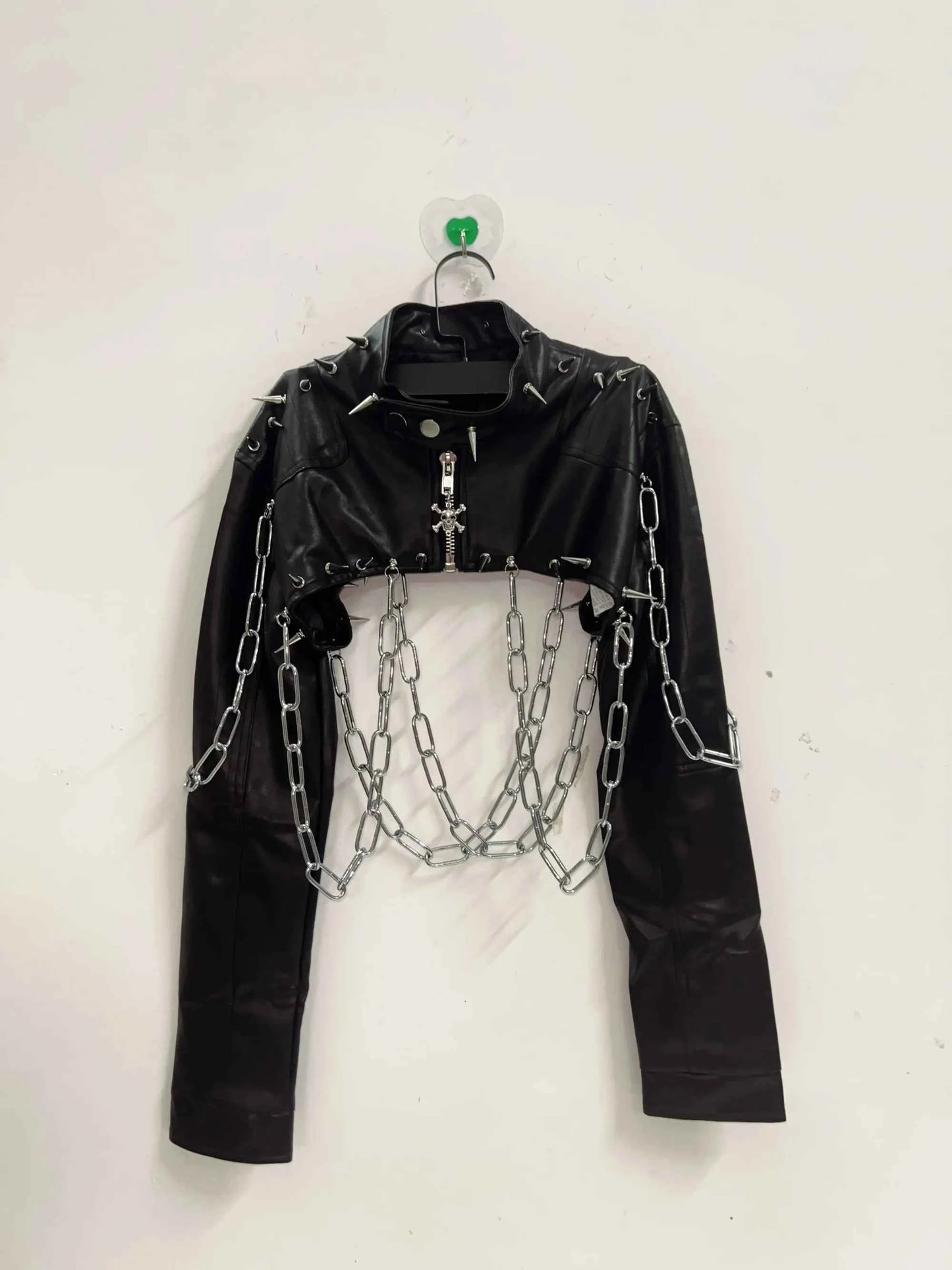 Rivets Jacket  vintage Jacket Punk Jacket y2k   Jacket y2k fashion Gothic Jacket harajuku fashion Cross Jacket Skull  Jacket
