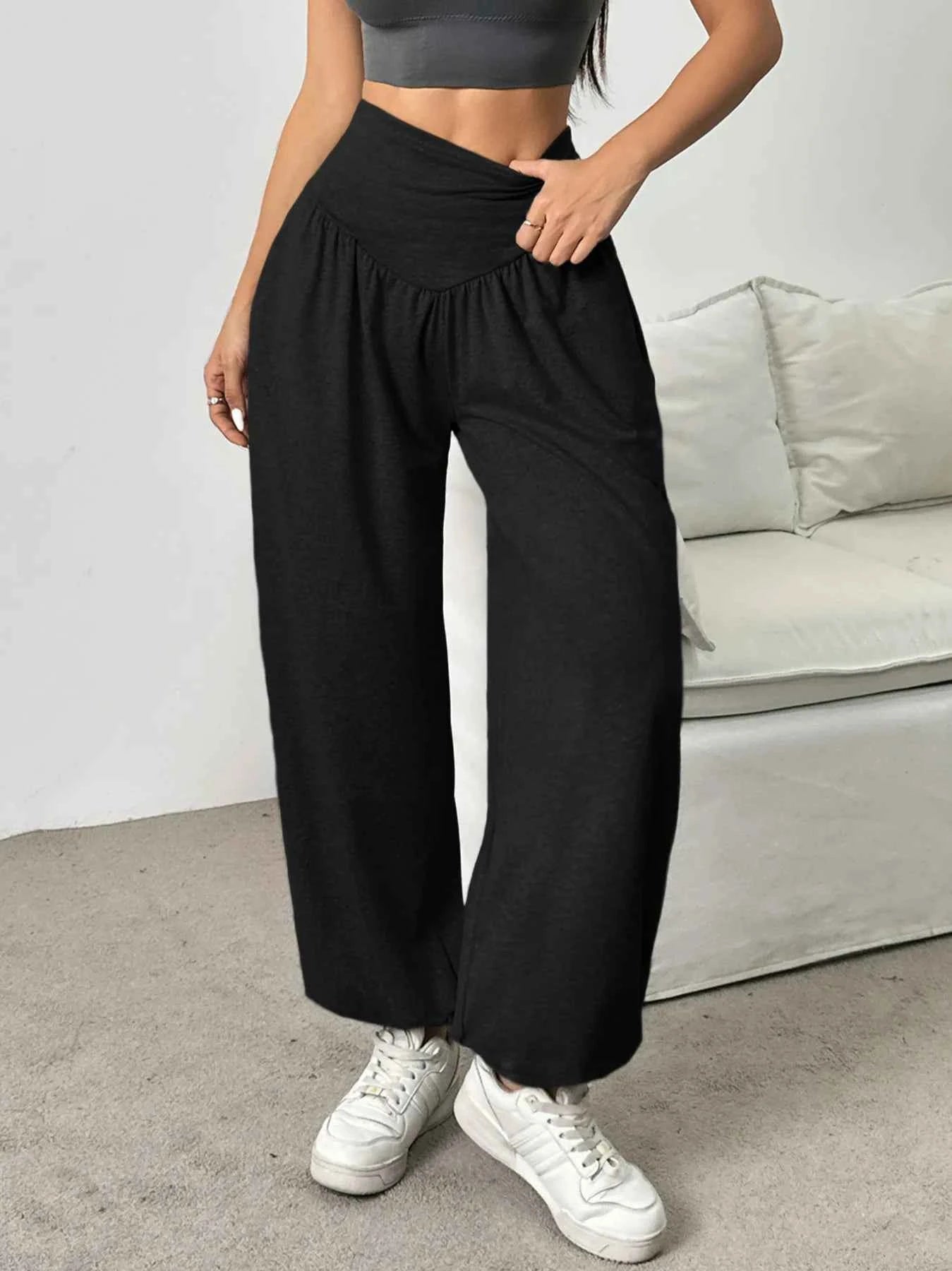 High Waist Women's Leggings Lantern Pants Cuffed Pants Comfortable And Breathable Dance Pant Gym Fitness Jeggings