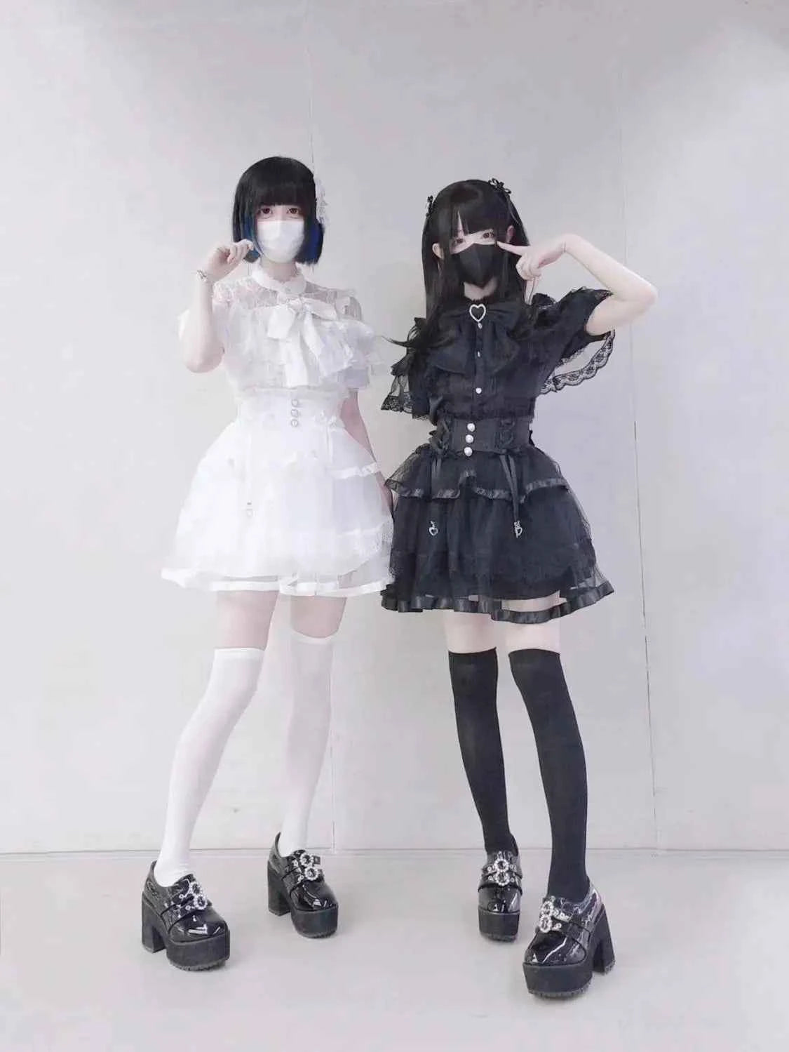 Japanese Kawaii Lolita Lace Patchwork Blouses Summer Women Harajuku Single Breasted Sweet Shirts Summer Girly JK Bow Tops Blusas