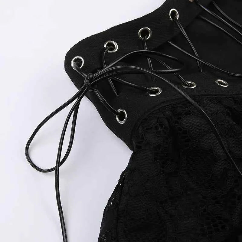 Women's Punk Vintage High Wasit Skirt Zipper Front Japanese Style Kawaii Black Harajuku Gothic Skater Cosplay Mini Skirts