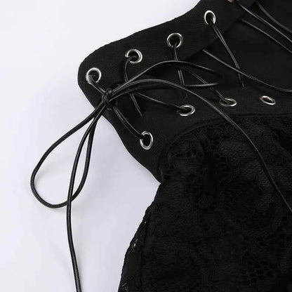 Women's Punk Vintage High Wasit Skirt Zipper Front Japanese Style Kawaii Black Harajuku Gothic Skater Cosplay Mini Skirts