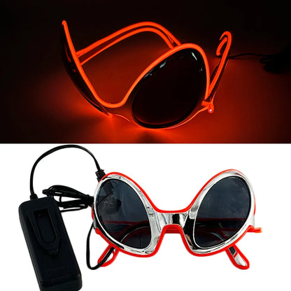 Cyberpunk Futuristic Luminous Rave Goggles LED glowing glasses Accessories