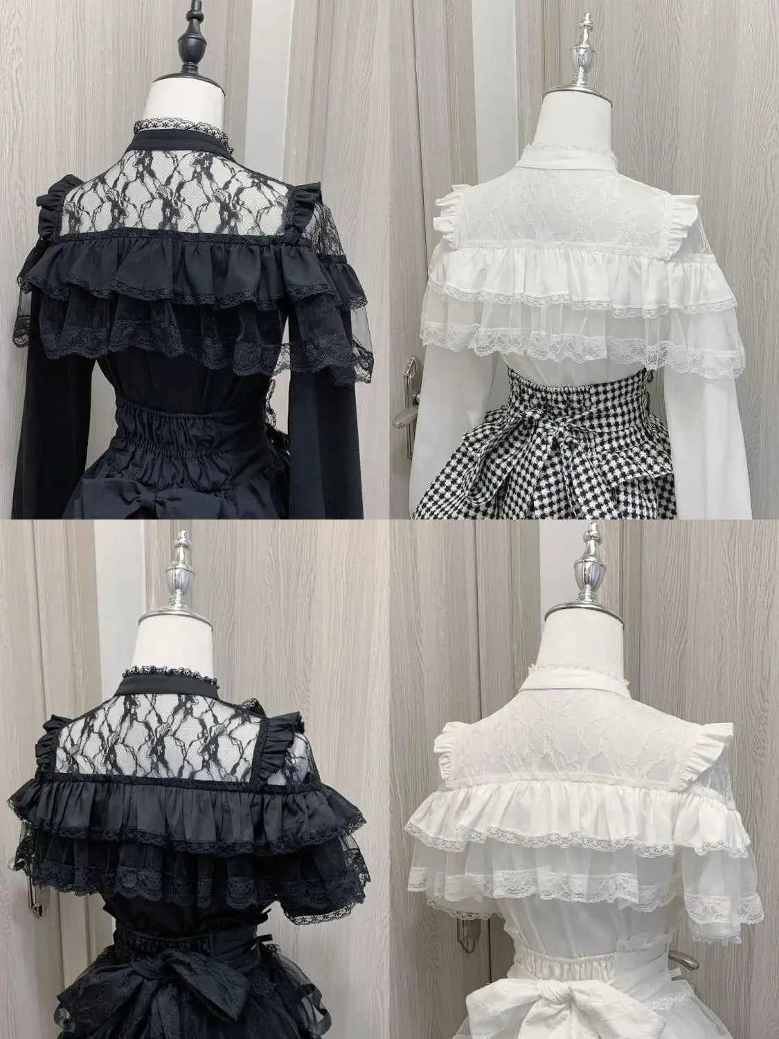 Japanese Kawaii Lolita Lace Patchwork Blouses Summer Women Harajuku Single Breasted Sweet Shirts Summer Girly JK Bow Tops Blusas