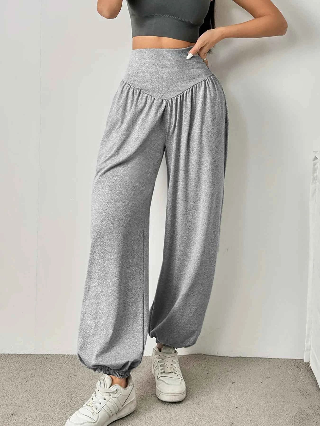 High Waist Women's Leggings Lantern Pants Cuffed Pants Comfortable And Breathable Dance Pant Gym Fitness Jeggings