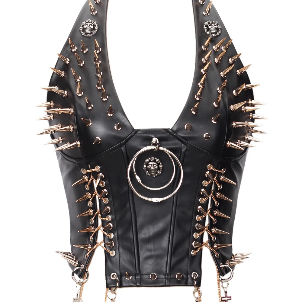 Gothic Punk Rock Spiked Grunge T-shirt