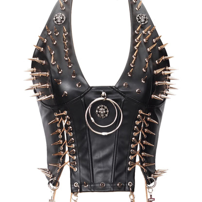 Gothic Punk Rock Spiked Grunge T-shirt